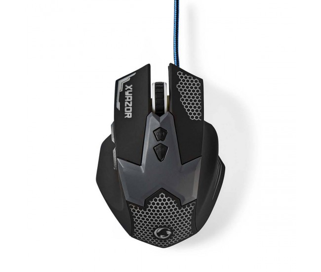 Mouse Gaming cu fir iluminat 2400DPI 7 butoane Nedis