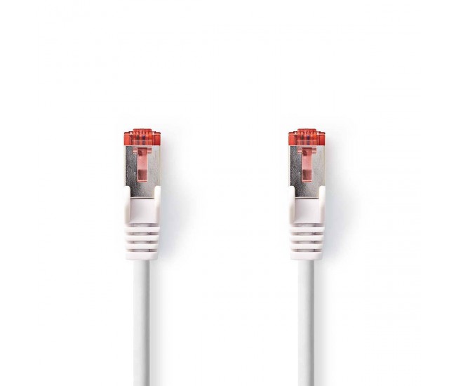 Cablu SFTP CAT6 7.5m RJ45 tata - RJ45 tata alb Nedis