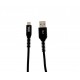 Cablu de date si incarcare micro USB 2.1A 1m Well negru