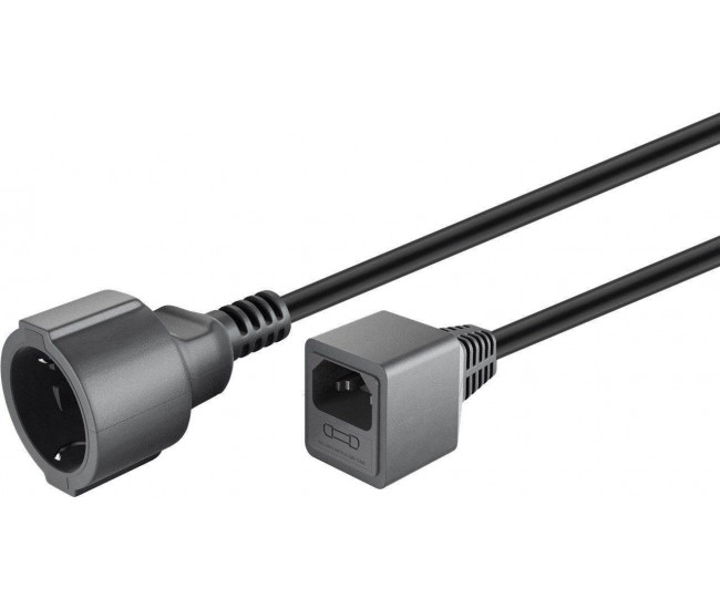 Cablu de alimentare UPS SCHUKO cu conector de siguranta 0.2m Goobay