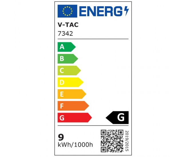 Bec LED A60 E27 9W galben V-TAC