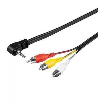 Cablu Jack 3.5 mm 4 pini la 3x RCA 1.5m Goobay