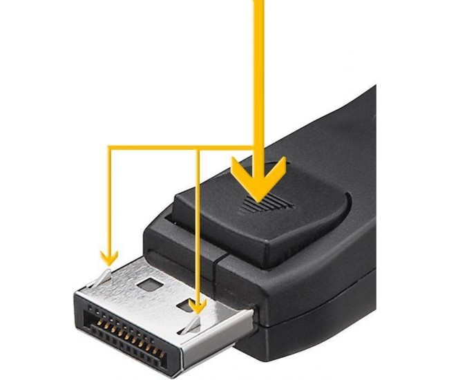 Cablu DisplayPort DP tata la DP tata 1m Goobay