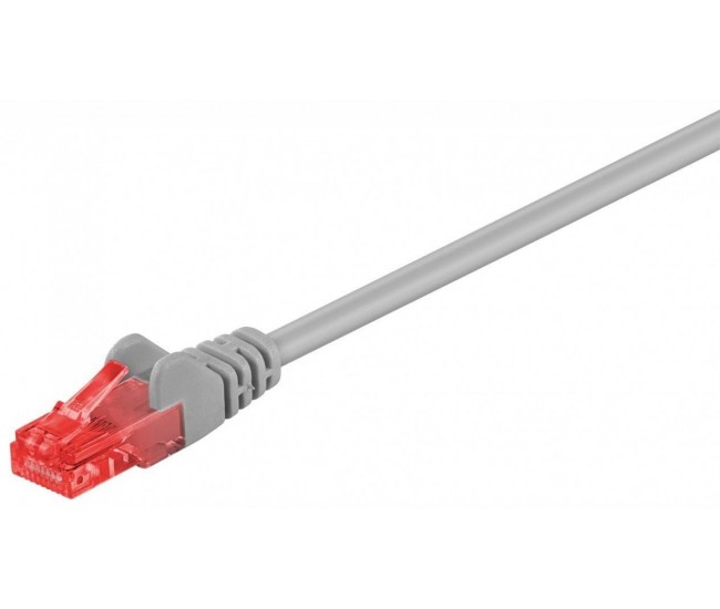 Cablu UTP CAT6 15m patchcord RJ45 x2 CCA neecranat gri Goobay