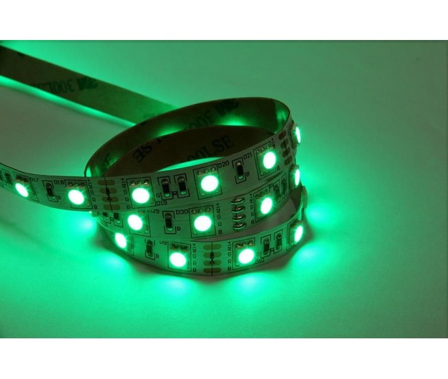 Banda LED SMD5050 RGB IP20 5m 12V 60LED/m 14.4W/m Well LEDSTRGB-5050-126010D202/5-WL