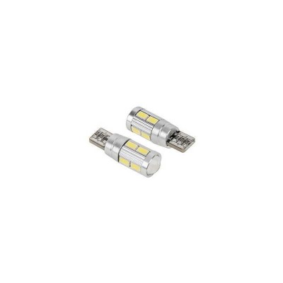 Bec LED T10 CANBUS 12V 2.1W 10x5730SMD 6400K 50lm Vipow