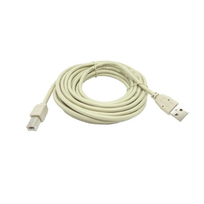 Cablu USB 2.0 A la USB B pentru impimanta 5m crem Micro Connect Gembird