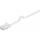 Cablu plat Cat6 UTP 0.5m 250MHz RJ45 cupru alb Goobay