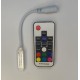 Controler BANDA LED RGB 12V pe fir 4 pin 17 taste + telecomanda Wireless