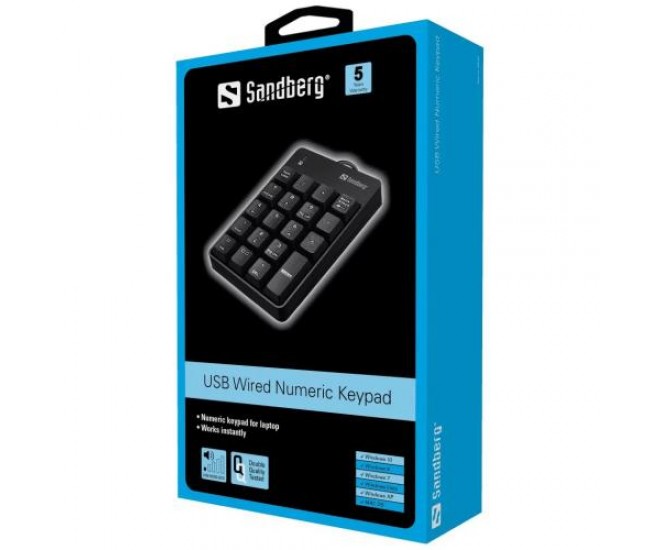 Tastatura numerica Sandberg 630-07 USB 2.0 negru