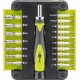 Set surubelnita 17biti CrV 3x capete plane 1mm 1.5mm 2mm 2x Phillips PH000 PH00 3x Torx T4 T5 T6 2x stele Star 0.8 1.2 7x hexago