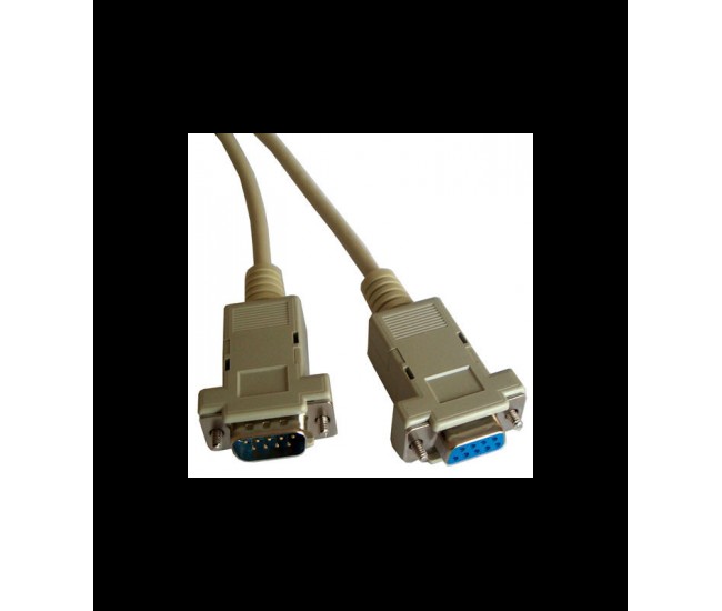 Cablu RS232 DB9 serial tata-mama 1.8m Cabletech