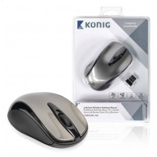 Mouse desktop cu 3 butoane Nano dongle wireless 1600dpi Konig