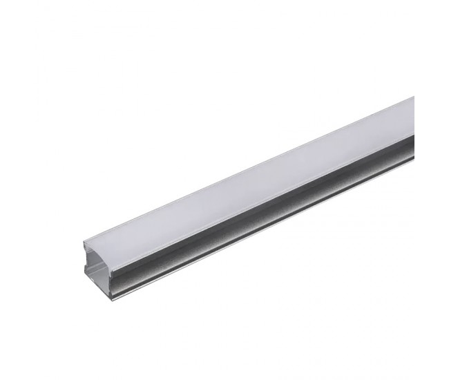 Profil aluminiu banda LED 2m 17.2x15.5 mm argintiu-mat V-TAC SKU-3354