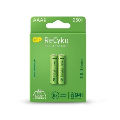 Set acumulatori R3 AAA NiMH 950mAh 2buc GP ReCkyo GP100AAAHCE-2EB2