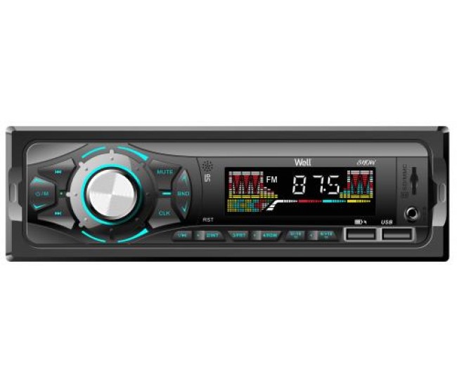 Radio auto Well Show Bluetooth Slot USB si SD 4x40W