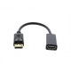 Cablu adaptor HDMI mama - Displayport tata 0.2m Well