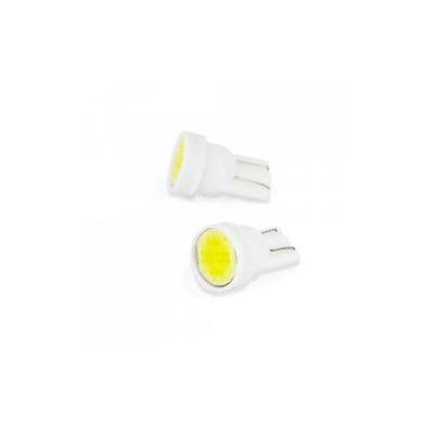 Bec LED Pozitie 12V 1W COB 18 chipuri T10 5W5 90lm 2buc set Carguard