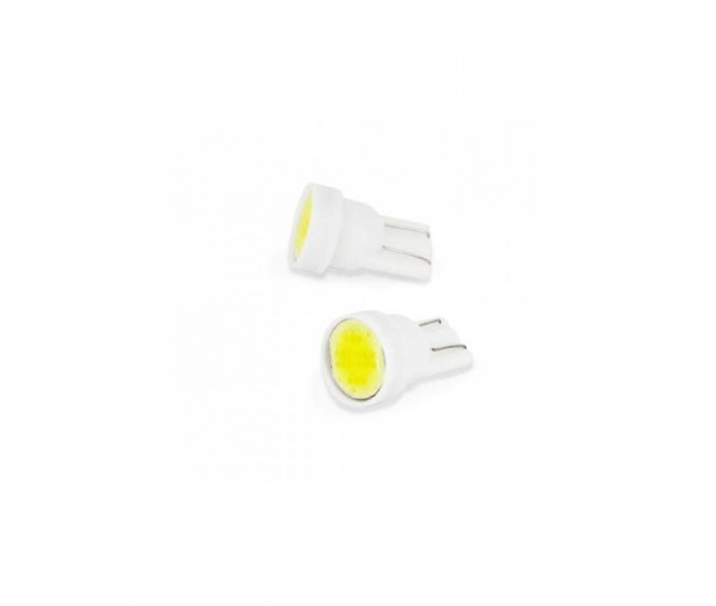 Bec LED Pozitie 12V 1W COB 18 chipuri T10 5W5 90lm 2buc set Carguard