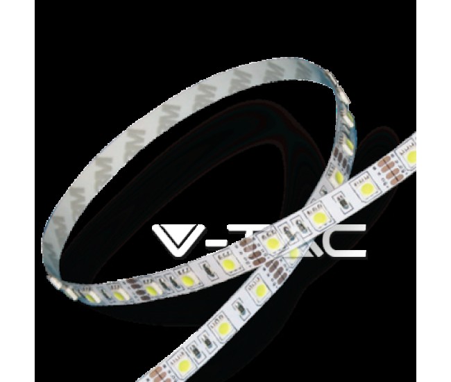 Banda LED SMD5050 albastru 5m 9W/m 60LED/m IP20 V-TAC