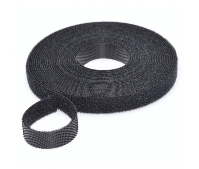 VELCRO banda textila cu arici 1cm x 5m negru