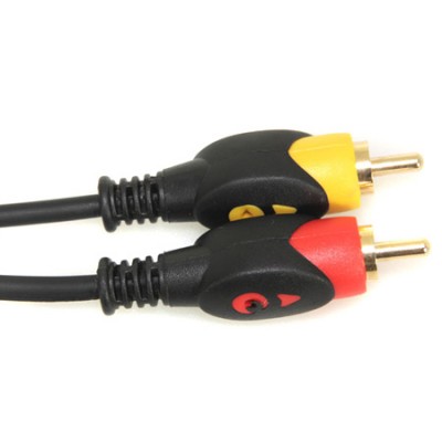 Cablu 2x RCA - 2x RCA Gold 10m tata-tata contacte aurite