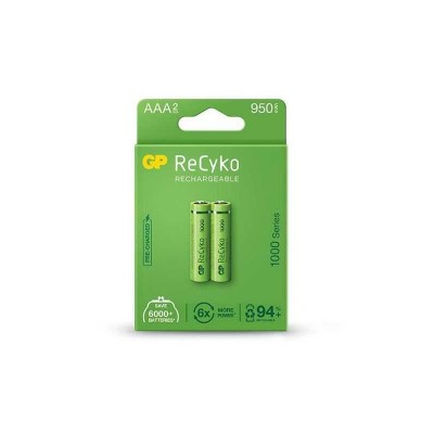 Set acumulatori R3 AAA NiMH 950mAh 2buc GP ReCkyo GP100AAAHCE-2EB2