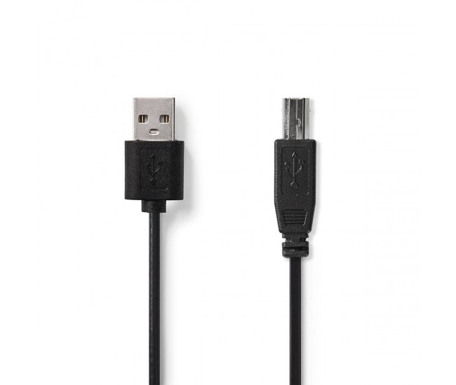 Cablu USB 2.0 Nedis USB-A tata - USB-B tata 2m