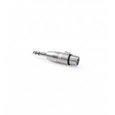 Adaptor audio stereo Jack tata 6.35 mm - XLR mama 3 pini Metal Nedis CAGP15941ME