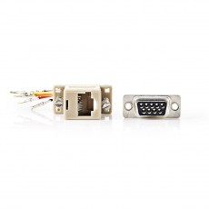 Adaptor DB9 mama - RJ45 mama Nedis