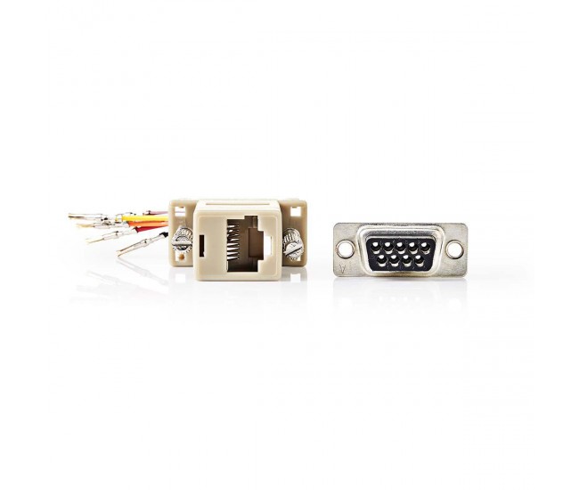 Adaptor DB9 mama - RJ45 mama Nedis