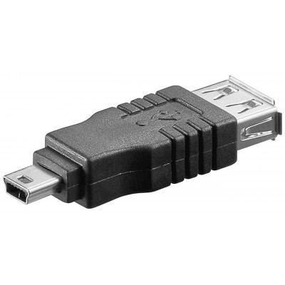 Adaptor OTG mini USB 5 pini la USB A mama pentru case de marcat fiscale