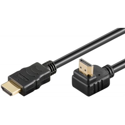 Cablu HDMI2.0v cu ethernet 19p tata - HDMI 19p tata 90 aurit OFC 5m WELL