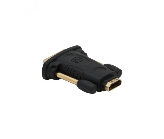 Adaptor digital fisa DVI-D 24+1(tata) - soclu HDMI(mama) placat cu aur delight 05740