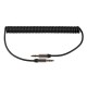 Cablu spiralat Jack 3.5 mm STEREO tata-tata 1m M-LIFE