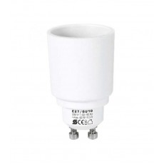 Adaptor soclu E14 mama la mufa GU10 tata 60W 0.3A alb HOME