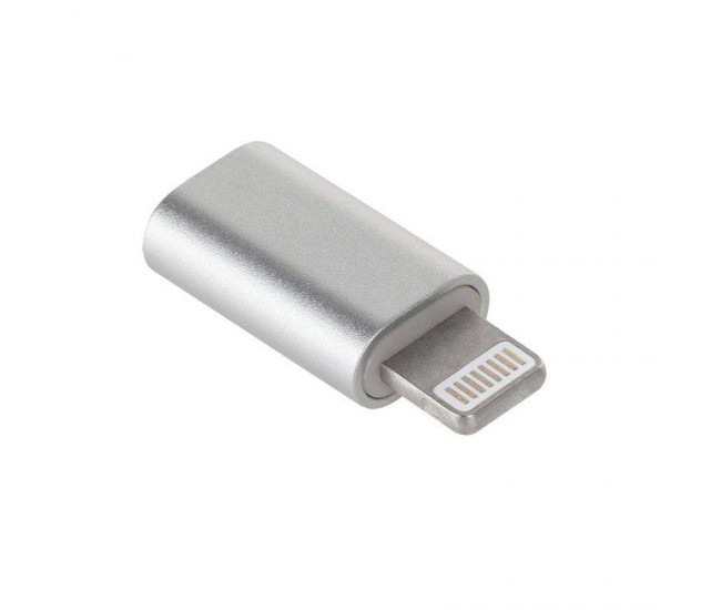 Adaptor micro USB - lightning alb M-LIFE