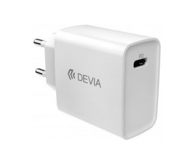 Adaptor Priza Devia C13A Alb 1x USB TYPE C 3A 20W RLC-511-WH