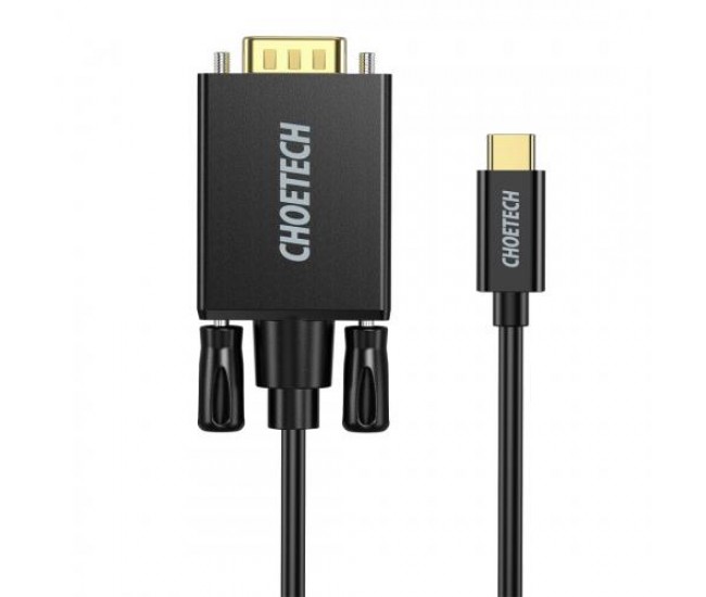 Cablu USB Type C - VGA Choetech XCV-1801 1.8m negru