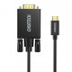 Cablu USB Type C - VGA Choetech XCV-1801 1.8m negru