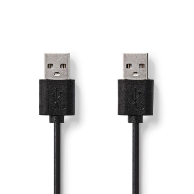 Cablu USB 2.0 Nedis USB A tata - USB A tata 2m negru