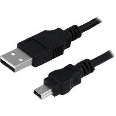 Cablu USB 2.0 A mufa - USB B mini mufa nichelat 3m negru LOGILINK CU0015