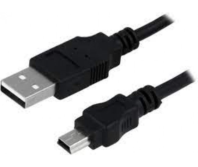 Cablu USB 2.0 A mufa - USB B mini mufa nichelat 3m negru LOGILINK CU0015