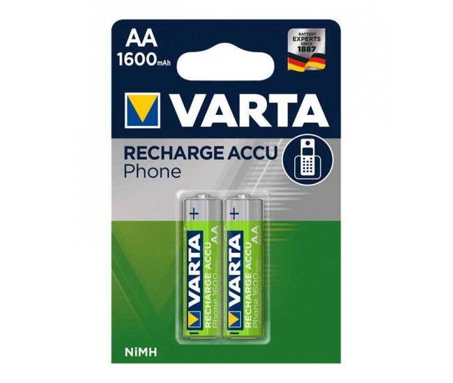 Set acumulatori telefon fara fir AA 1.2V 1600mAh Varta 2buc