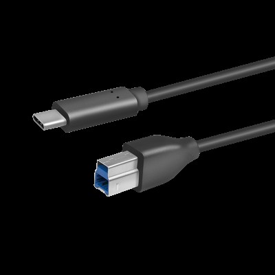 Cablu USB 3.0 B mufa tata - USB type C mufa tata 1m negru LOGILINK CU0162