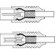 Cablu antena Coaxial tata - Coaxial mama 2.5m negru Goobay
