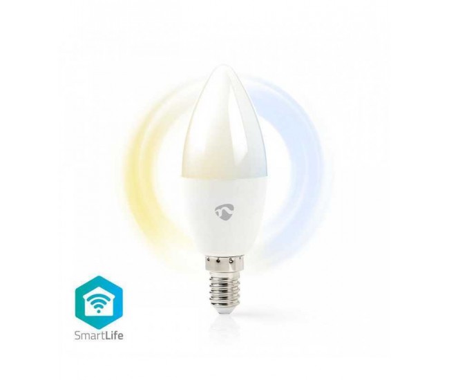 Bec LED Smart WiFi reglare culoare lumina E14 Nedis