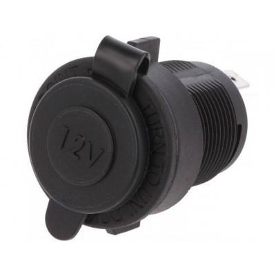 Adaptor mufa mama bricheta auto x1 neagra 20A de panou 12-24VDC SCI A13-142A