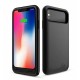 Acumulator extern iFans Battery Case 4000 mAh pentru Apple iPhone X, Negru