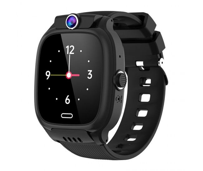 Ceas Smartwatch Flippy, Pentru Copii, Model Y36, cu Functie Telefon, 4G, Localizare LBS, Istoric Traseu, Monitorizare Spion, Apel Video, Rezistent la Apa, Negru